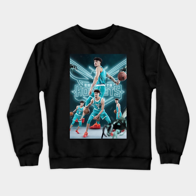 Charlotte Hornets Crewneck Sweatshirt by strong chinese girl